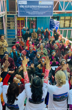More than fifty people from across the Nubri valley underwent cataract surgery. All rejoiced at the successful outcomes, with cheers, tears, and even some dancing.